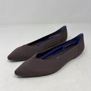 Rothy’s The Point Flats Mink Women’s Size 9.5 New in Box Retired Color Shoes
